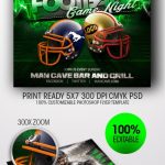 Football Game Night Flyer Template On Behance In Game Night Flyer Template