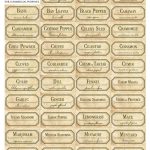For Strange Women: Diy Spice Jar Labels – A Free Download To Transform With Free Printable Jar Labels Template