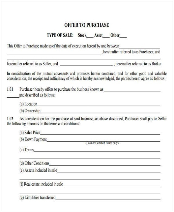 Formal Offer Letter Template – 11+ Free Word, Pdf Format Download Throughout Offer To Purchase Business Agreement Template