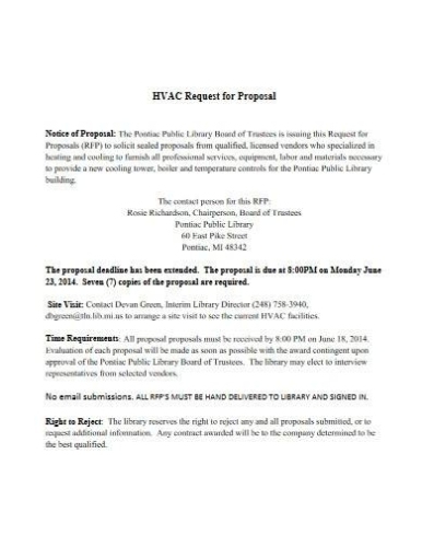 Free 10+ Hvac Proposal Samples In Ms Word | Pages | Google Docs | Pdf With Regard To Hvac Proposal Template