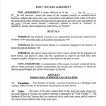 Free 11+ Sample Joint Venture Agreement Templates In Pdf | Ms Word Regarding Free Simple Joint Venture Agreement Template