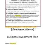 Free 11+ Small Business Investment Proposal Samples And Templates In Intended For Free Business Plan Template Australia
