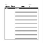 Free 13+ Sample Editable Cornell Note Templates In Pdf | Ms Word Within Microsoft Word Note Taking Template