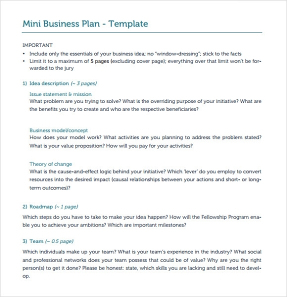 Free 14+ One Page Business Plan Samples In Ms Word | Pages | Pdf With Regard To One Page Business Plan Template Word