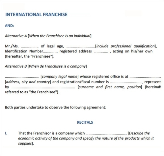 Free 15+ Sample Franchise Agreement Templates In Pdf | Ms Word | Google For Trade Secret License Agreement Template
