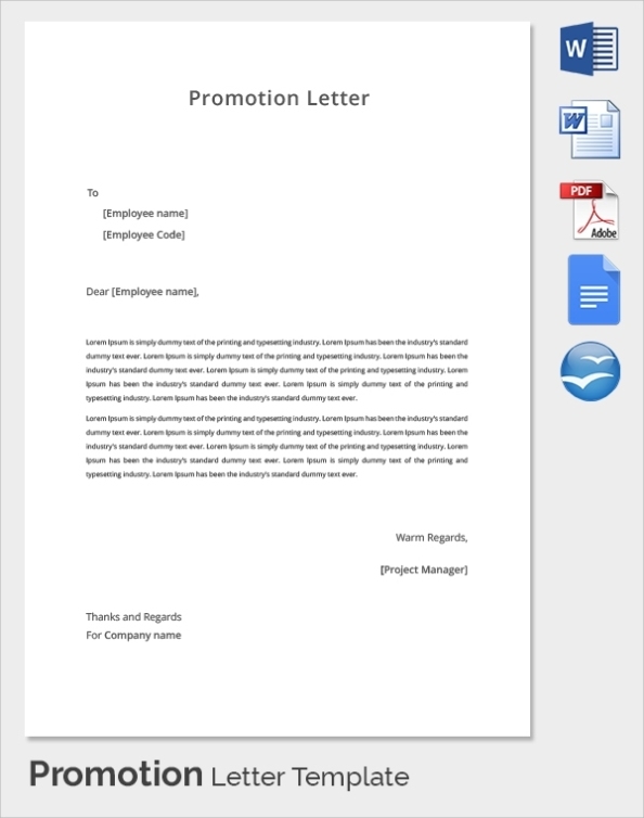 Free 15+ Sample Promotion Letter Templates In Pdf | Ms Word | Pages Pertaining To Australian Business Letter Template