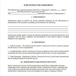 Free 15+ Sample Subcontractor Agreement Templates In Pdf | Ms Word | Excel With Regard To Small Business Subcontracting Plan Template
