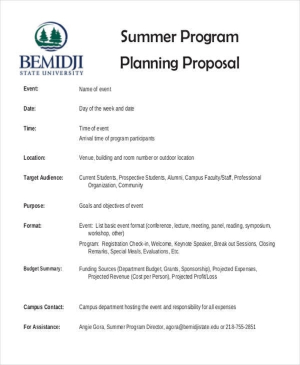Free 16+ Program Proposal Samples And Templates In Pdf | Ms Word For Course Proposal Template