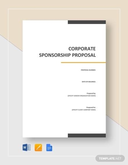 Free 17+ Sample Sponsorship Proposal Templates In Google Docs | Ms Word For Proposal Template Google Docs