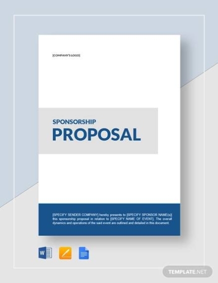 Free 17+ Sample Sponsorship Proposal Templates In Google Docs | Ms Word Intended For Proposal Template Google Docs