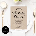 Free 19+ Rehearsal Dinner Invitation Designs & Examples In Psd | Ai Within Rehearsal Dinner Menu Template