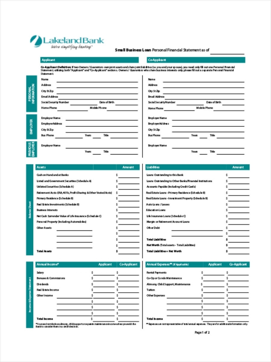 Free 21+ Sample Financial Statement Forms In Pdf | Ms Word | Excel throughout Financial Statement Template For Small Business