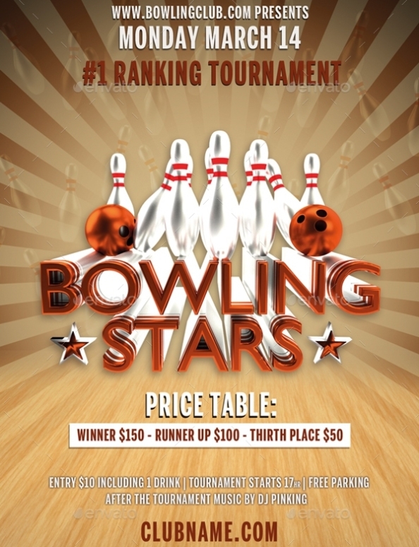 Free 22+ Bowling Flyer In Psd | Vector Eps In Bowling Flyers Templates Free