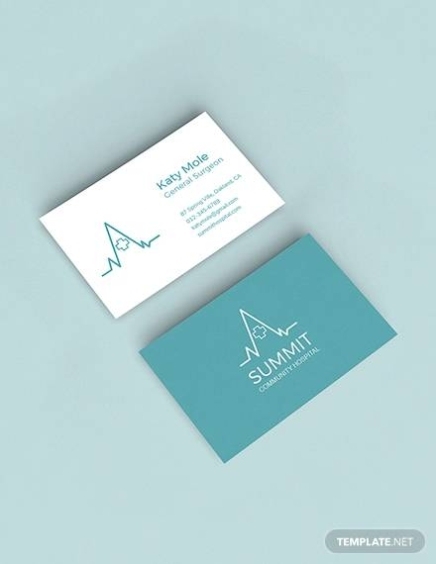 Free 26+ Awesome Doctors Business Card Templates In Ai | Psd Within Medical Business Cards Templates Free