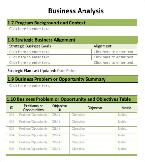 Free 31+ Analysis Templates In Google Docs | Ms Word | Pages | Pdf For Business Process Questionnaire Template