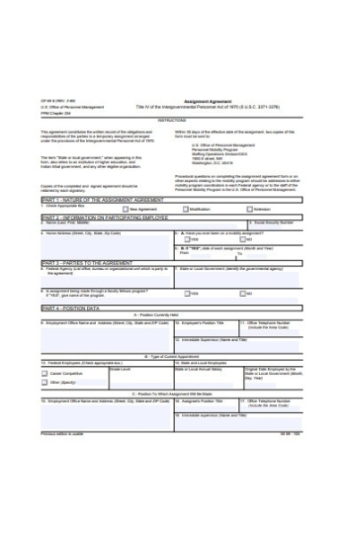 Free 50+ Agreement Forms In Pdf | Ms Word (.Doc) Within Credit Assignment Agreement Template