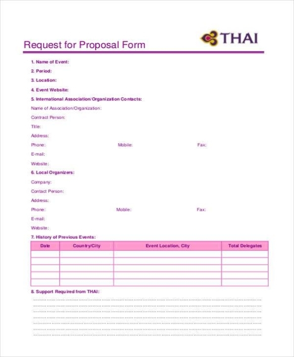 Free 7+ Request Proposal Forms In Pdf | Ms Word Within Simple Request For Proposal Template