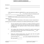 Free 7+ Sample Month To Month Lease Forms In Pdf | Ms Word Inside Addendum To Tenancy Agreement Template