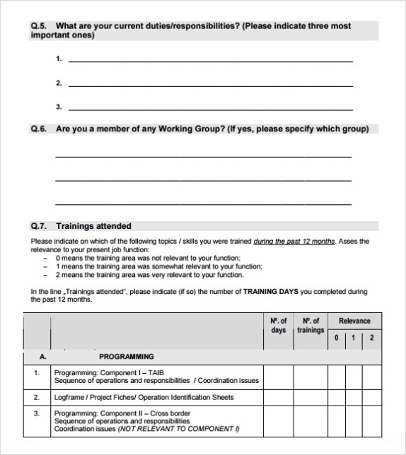 Free 7+ Sample Needs Assessment Templates In Pdf | Ms Word With Regard To Business Requirements Questionnaire Template