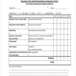 Free 7+ Sample Oral Presentation Evaluation Forms In Pdf | Ms Word Within Presentation Evaluation Template