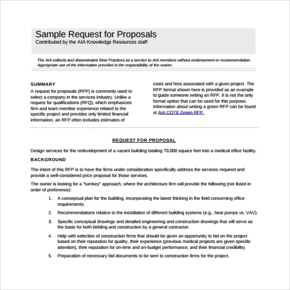 Free 8+ Sample Rfp Templates In Pdf | Ms Word Regarding Government Proposal Template