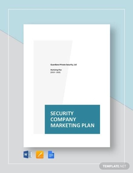 Free 8+ Sample Security Plan Templates In Pdf | Ms Word | Google Docs Within Business Plan Template For Security Company