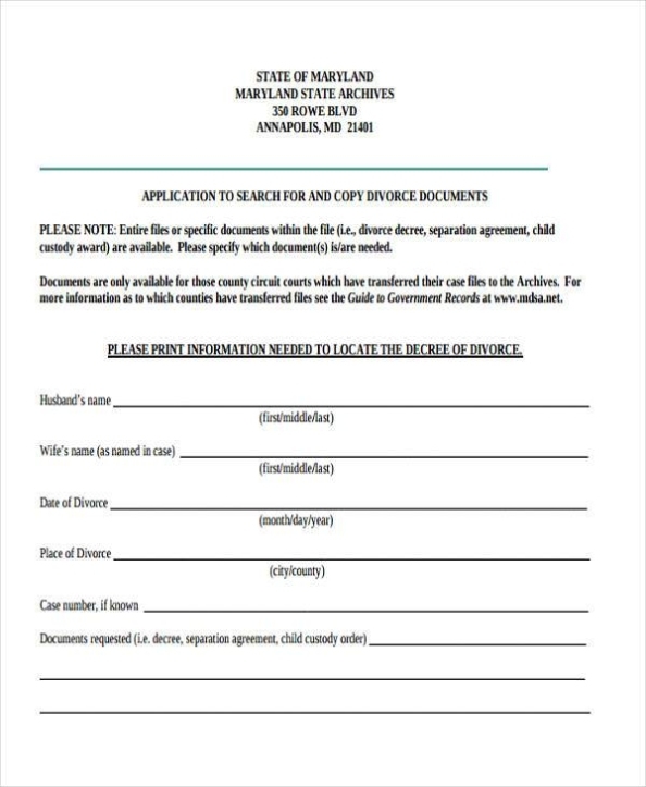 Free 8+ Separation Agreement Forms In Pdf | Ms Word Intended For Free Marriage Separation Agreement Template