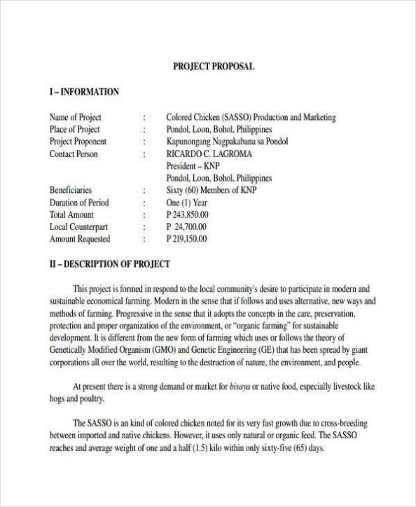 Free 82+ Project Proposal Samples In Pdf | Ms Word | Pages | Google Docs For Free Poultry Business Plan Template
