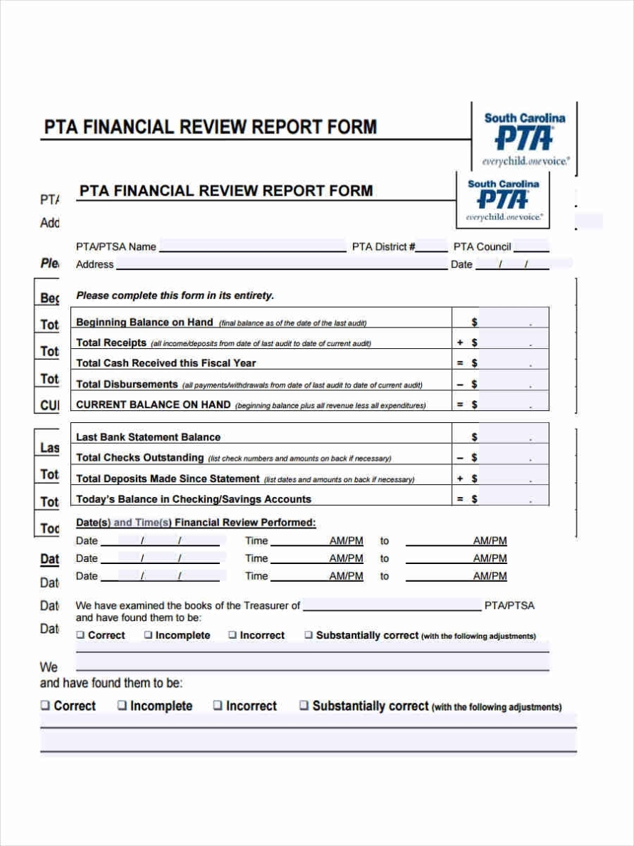 Free 9+ Financial Review Forms In Pdf | Ms Word With Regard To Business Review Report Template