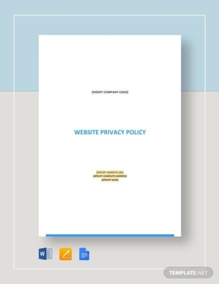 Free 9+ Sample Privacy Policy Samples In Pdf With Customer Data Privacy Policy Template