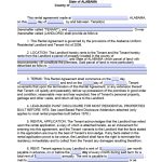 Free Alabama Standard Residential Lease Agreement Template | Pdf With Free Residential Lease Agreement Template