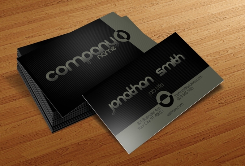 Free Basic Business Card Template .Psd For Photoshop – Cursive Q Designs Within Photoshop Cs6 Business Card Template