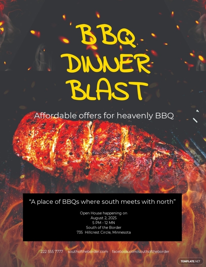 Free Bbq Flyer Templates, 25+ Download Psd, Illustrator, Word Inside Free Bbq Flyer Template