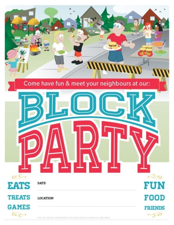 Free Block Party Flyer Template In Block Party Flyer Template