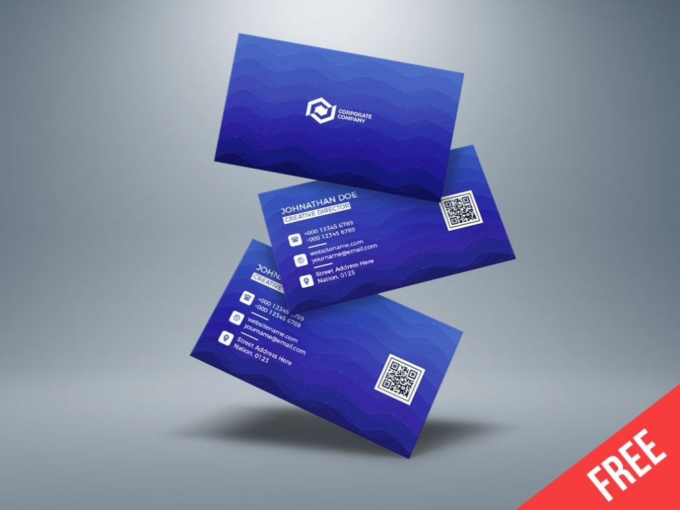 Free Business Card Template Download (Ai) By Hasaka On Dribbble Regarding Postcard Ai Template