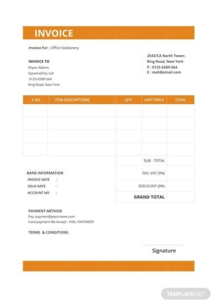 Free Business Invoice Templates | Download Ready Made | Template In Free Business Invoice Template Downloads