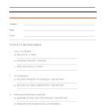 Free Church Meeting Agenda Template | Sample – Word | Pdf – Eforms Intended For Free Meeting Agenda Templates For Word