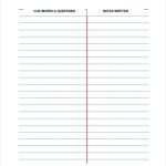 Free Cornell Note Template – 5+ Free Word, Excel, Pdf Format Download Pertaining To Cornell Notes Google Docs Template