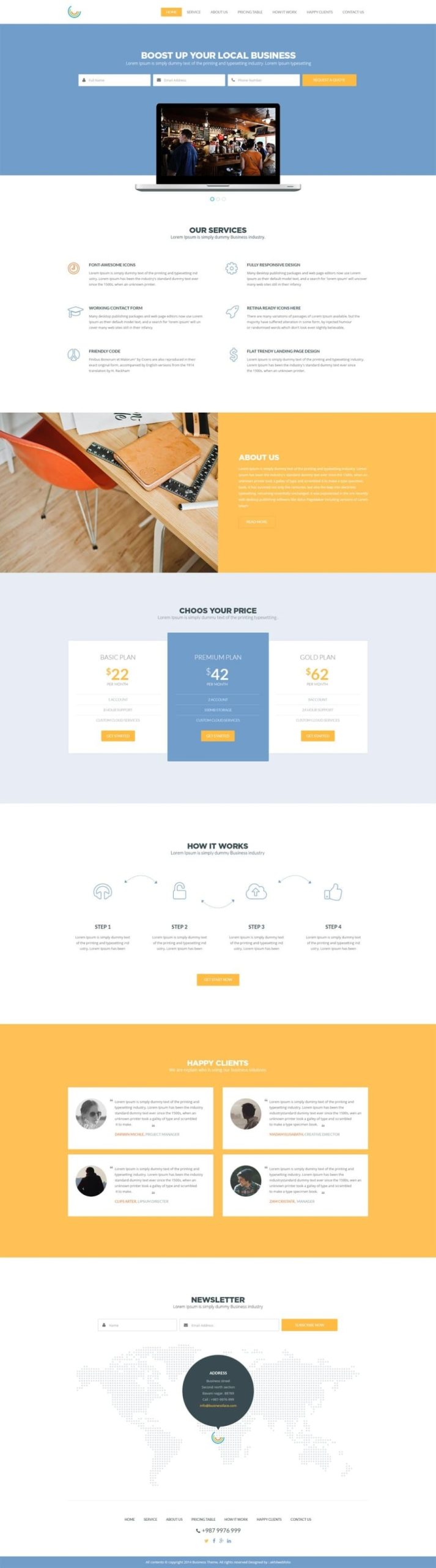 Free Corporate And Business Web Templates Psd In Business Website Templates Psd Free Download