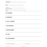 Free Corporate Meeting Minutes Template | Sample – Word | Pdf – Eforms Pertaining To Simple Meeting Minutes Template