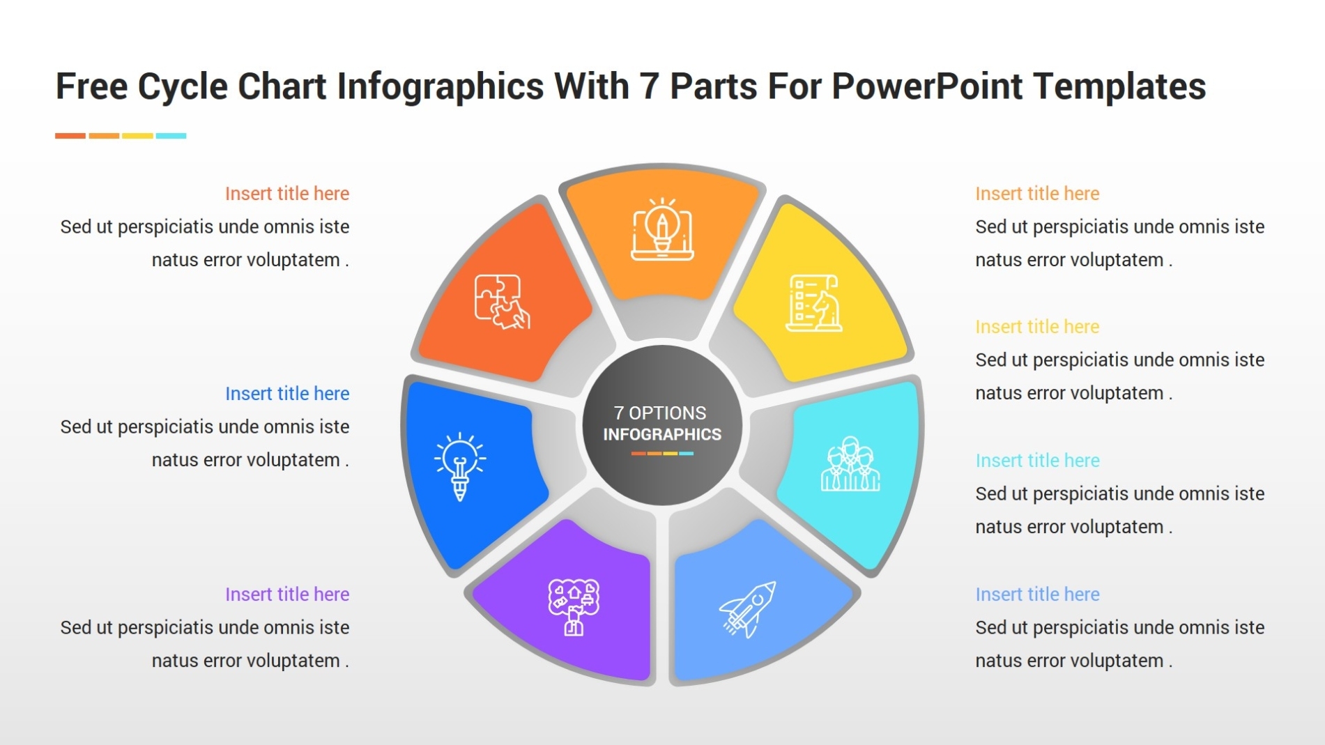 Free Cycle Chart Infographics With 7 Parts For Powerpoint Templates Intended For Free Infographic Templates For Powerpoint