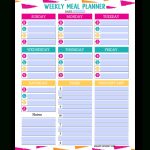 Free Editable Printable Meal Planner Template – For Easy Meal Planning Throughout Menu Schedule Template