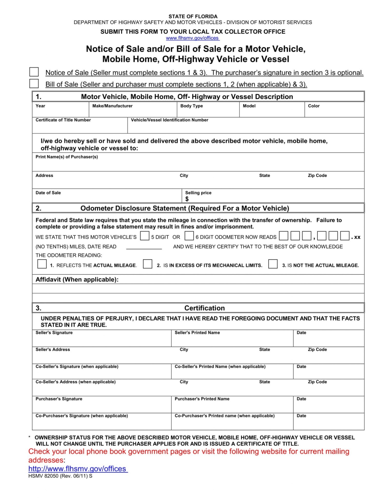 Free Fillable Florida Bill Of Sale Form ⇒ Pdf Templates with legal bill of sale template