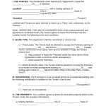 Free Florida Standard Residential Lease Agreement Template - Word | Pdf regarding Yearly Rental Agreement Template
