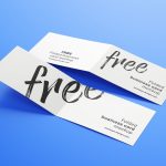 Free Horizontal Folded Business Card Mockup Psd Set – Good Mockups Throughout Fold Over Business Card Template
