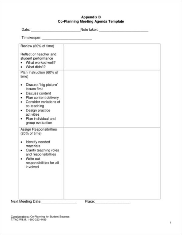 Free How To Effectively Facilitate A Meeting [ 10+ Samples ] Intended For Plc Agenda Template