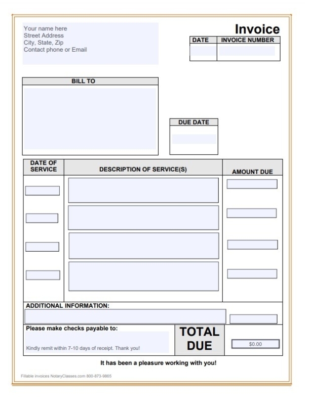 Free Invoice Template Nz Invoice Example – Free Sample Business Invoice Throughout Free Business Invoice Template Downloads