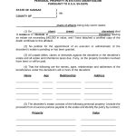 Free Kansas Small Estate Affidavit Form | Affidavit Transferring Pertaining To Probate Valuation Letter Template