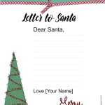 Free Letter To Santa Template | Customize Online Then Print Regarding Free Letters From Santa Template