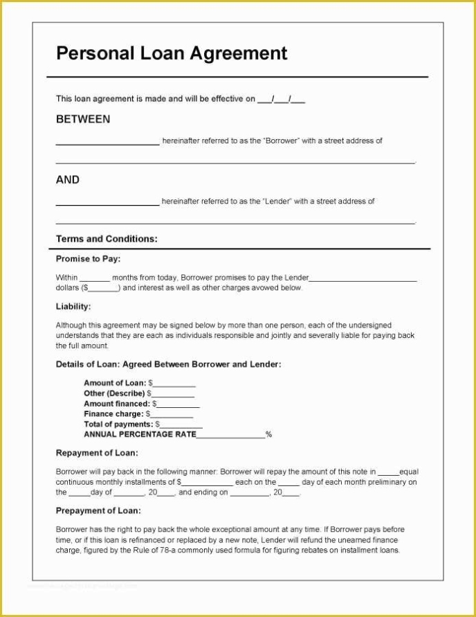 Free Loan Agreement Template Pdf Of Download Personal Loan Agreement Pertaining To Free Installment Loan Agreement Template